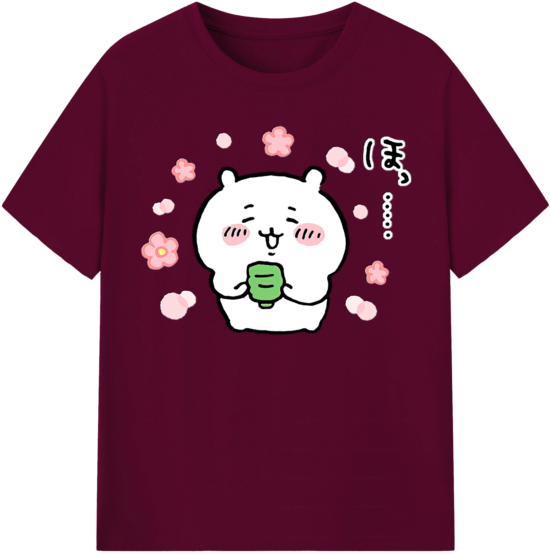 （画像用） ちいかわ ちいかわ Chii-kawa chiikawa レディースカジュアルプリントTシャツ（綿100％）